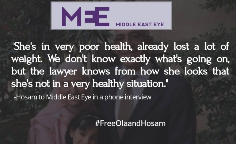 MEE: Qaradawi’s jailed daughter goes on hunger strike in Egypt